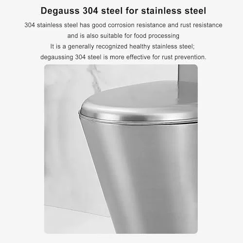 توالت استیل 304، توالت تجاری استیل با فلاش دوگانه، توالت یک تکه با راندمان بالا و صرفه جویی در آب، صندلی راحت، تخلیه دیواری-D