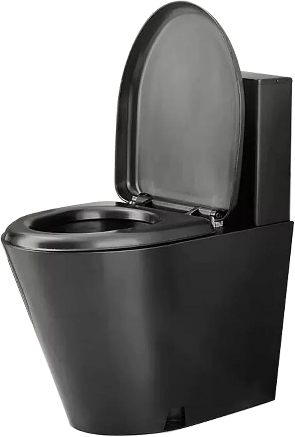 توالت تجاری، توالت دو زمانه قدرتمند برای حمام، توالت با درب آرام بند، توالت یک تکه با راندمان بالا در صرفه جویی در آب، فولاد ضد زنگ 304، برای بیمارستان ها، 02-تخلیه دیواری