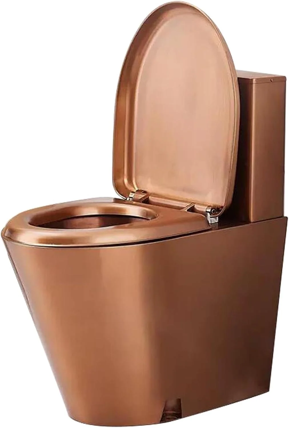 توالت تجاری، توالت دو زمانه قدرتمند برای حمام، توالت با درب آرام بند، توالت یک تکه با راندمان بالا در صرفه جویی آب، استیل 304، برای بیمارستان ها، 03-تخلیه زیرزمینی