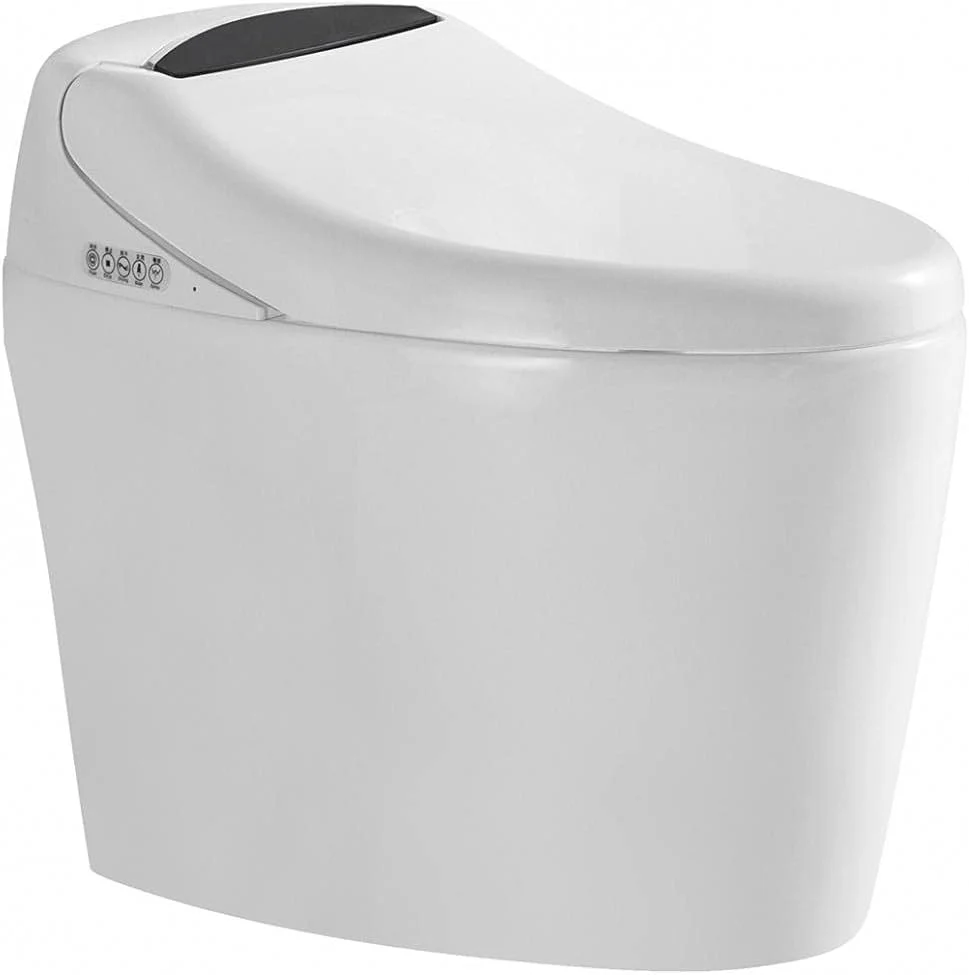 توالت فرنگی هوشمند با کنترل از راه دور کنونو - توالت یک تکه با بیده پیشرفته، فلاش قدرتمند، صندلی نرم و سیستم تخلیه قوی