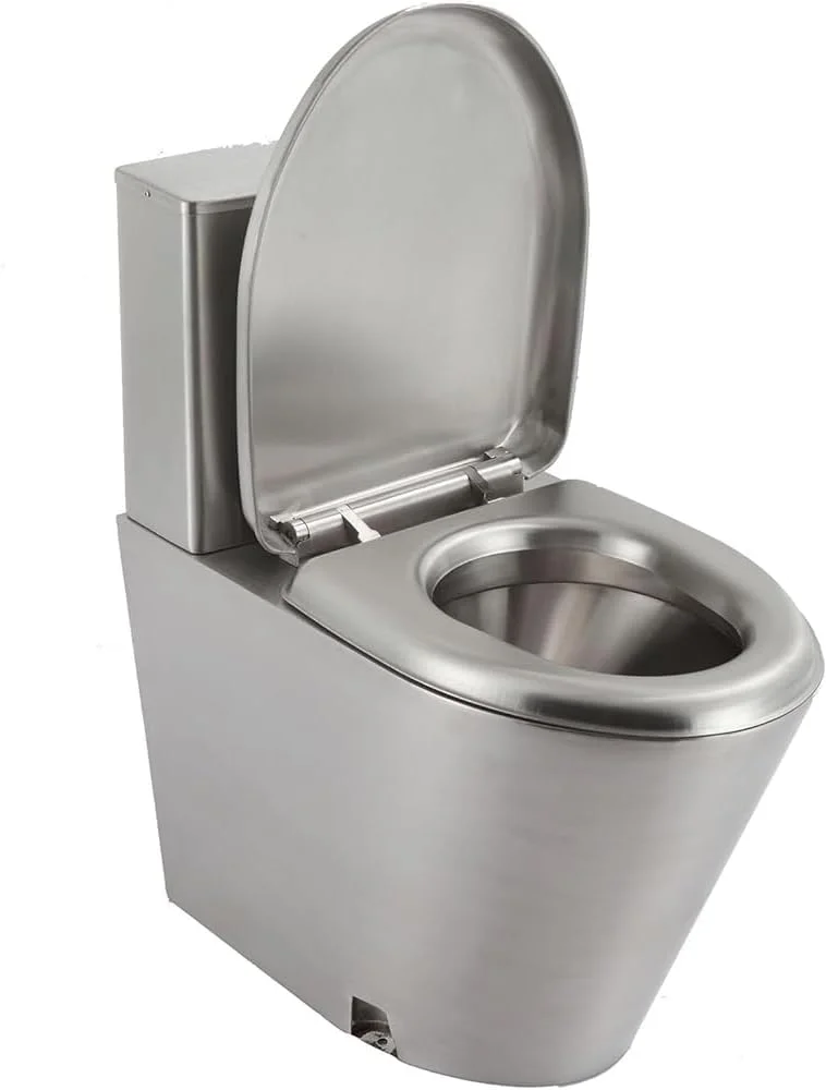 توالت تجاری استیل 304، توالت یک تکه با صرفه جویی در مصرف آب، توالت دو فلاش قدرتمند حمام، با درب آرام بند مناسب برای بیمارستان ها، تخلیه از دیوار توالت تجاری استیل 304، توالت یک تکه با صرفه جویی در مصرف آب، توالت دو فلاش قدرتمند حمام، با درب آرام بند مناسب برای بیمارستان ها، تخلیه از دیوار