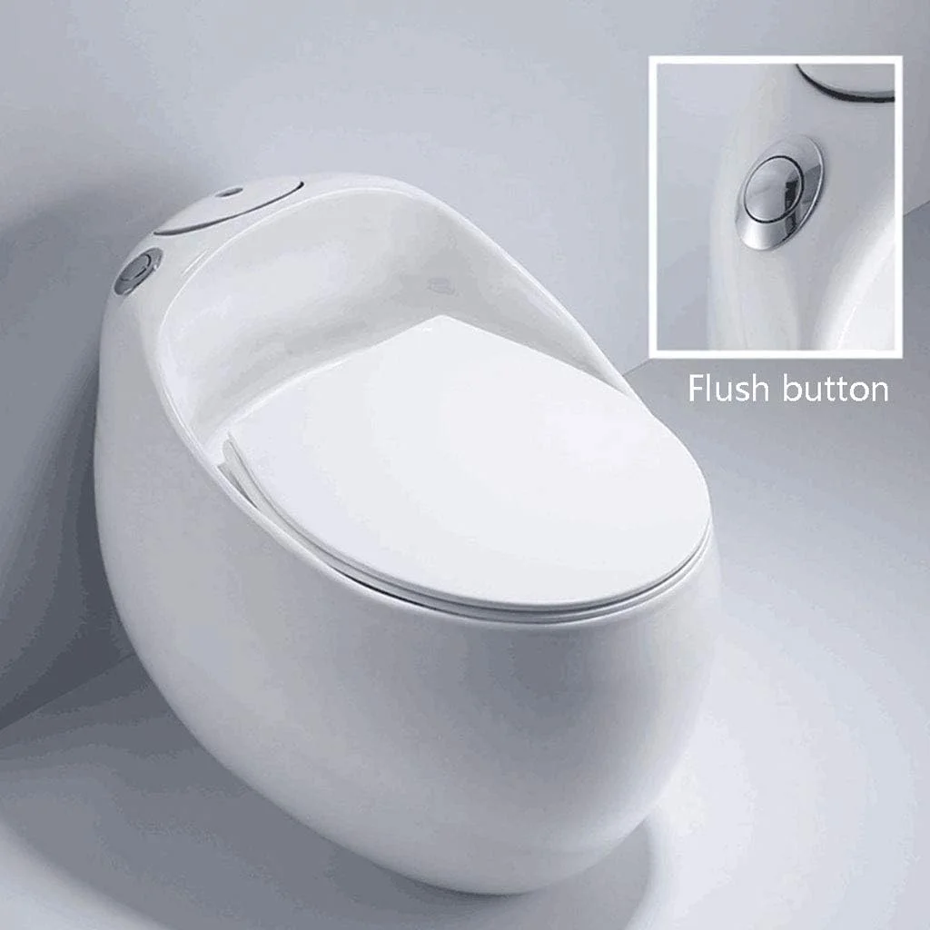 توالت سرامیکی گرد سفید FHHY - توالت فرنگی یک تکه (سفید) توالت سرامیکی گرد سفید FHHY - توالت فرنگی یک تکه (سفید)