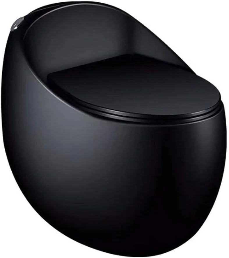 توالت سرامیکی گرد سفید FHHY - توالت فرنگی یک تکه (مشکی) توالت سرامیکی گرد سفید FHHY - توالت فرنگی یک تکه (مشکی)