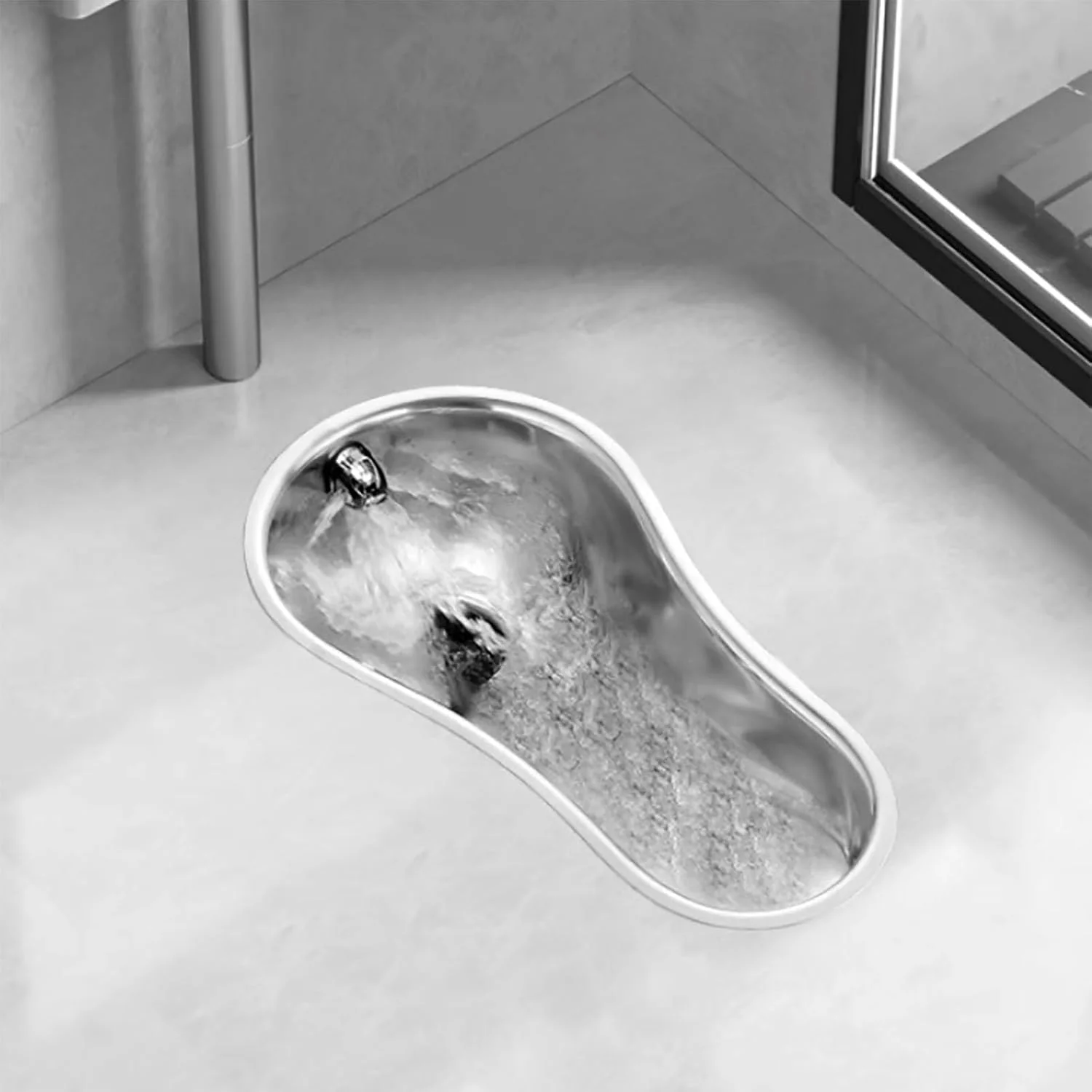 توالت ایرانی استیل 304، مناسب آپارتمان های کوچک، توالت گودالی، توالت ایرانی حمام، ضد بو، C,B