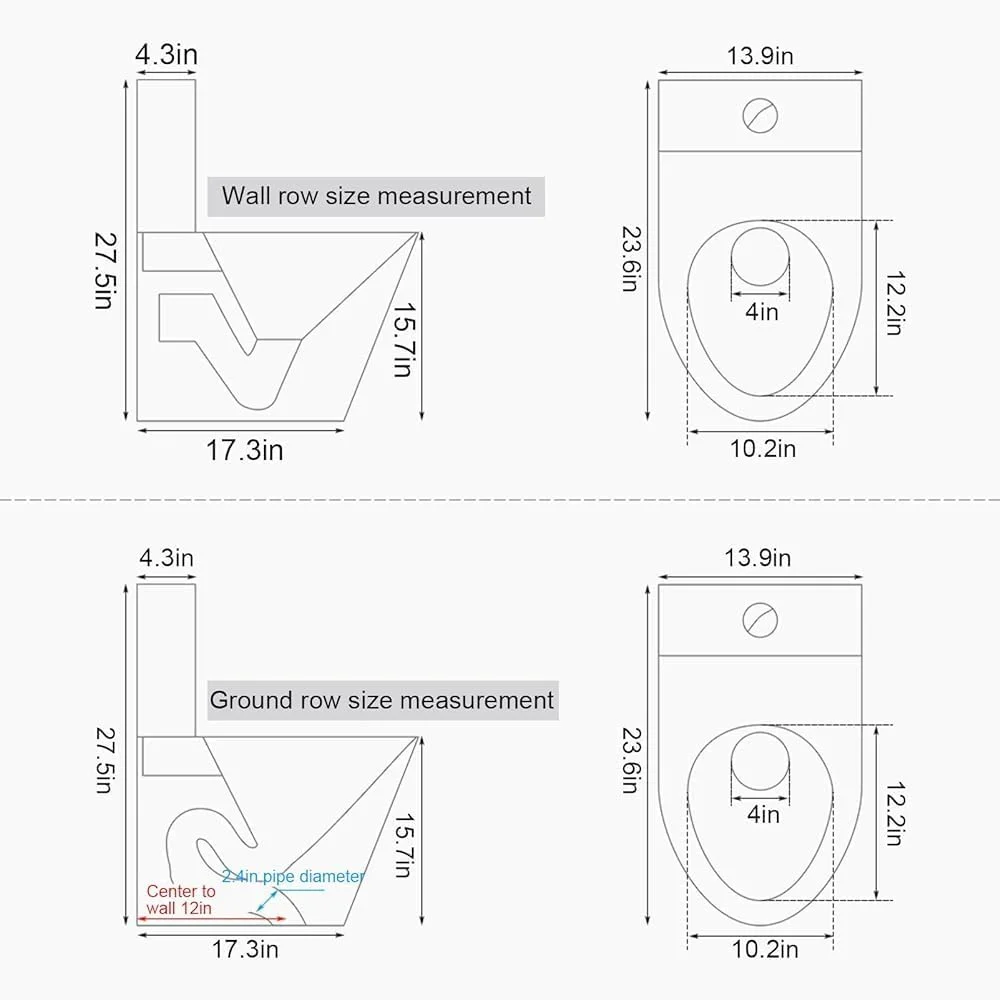 توالت تجاری استیل 304، توالت یک تکه با صرفه جویی در مصرف آب، توالت دو فلاش قدرتمند حمام، با درب آرام بند مناسب برای بیمارستان ها، تخلیه از دیوار