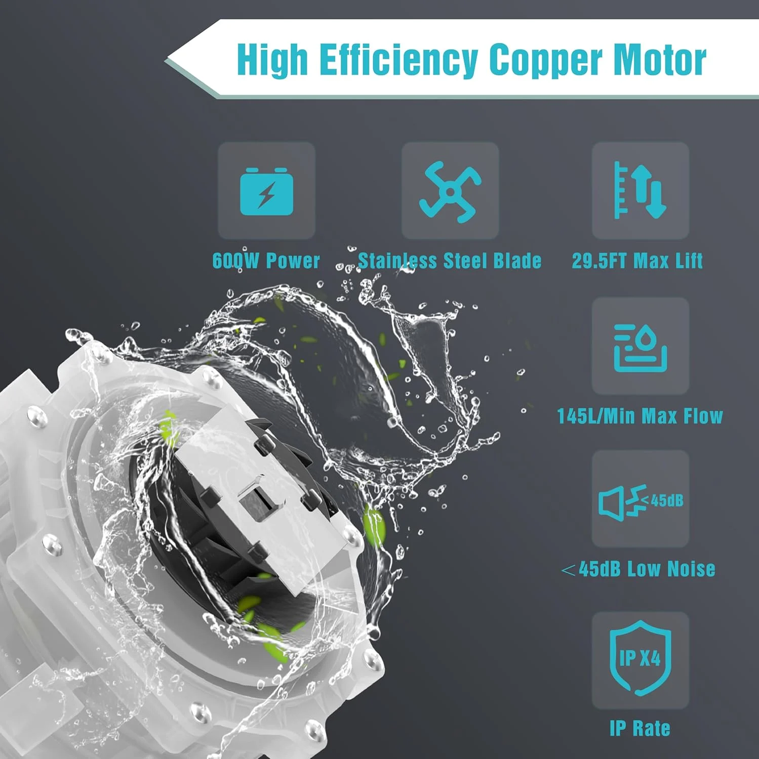 سیستم توالت خردکن یکپارچه SUPERFLO با پمپ خردکن توالت، توالت آپفلاش جمع و جور 600 واتی برای زیرزمین - 3 ورودی برای توالت خروجی عقب، سینک و دوش