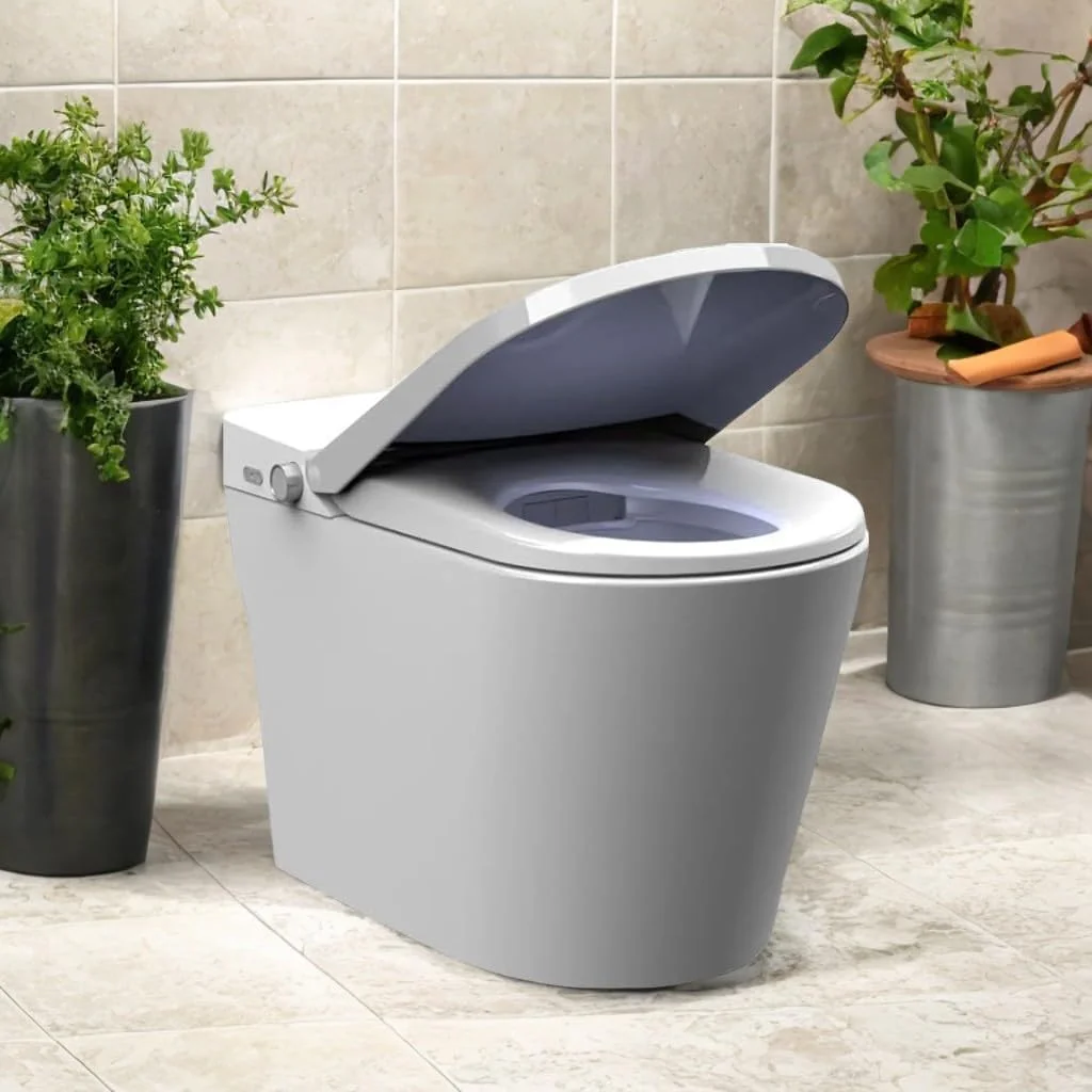 توالت هوشمند، توالت یک تکه بیده برای حمام، توالت مدرن کشیده با آب گرم، فلاش دوگانه اتوماتیک، عملکرد سنسور پا، صندلی بیده گرم شونده (فاصله گودال 400 میلی متر) توالت هوشمند، توالت یک تکه بیده برای حمام، توالت مدرن کشیده با آب گرم، فلاش دوگانه اتوماتیک، عملکرد سنسور پا، صندلی بیده گرم شونده (فاصله گودال 400 میلی متر)