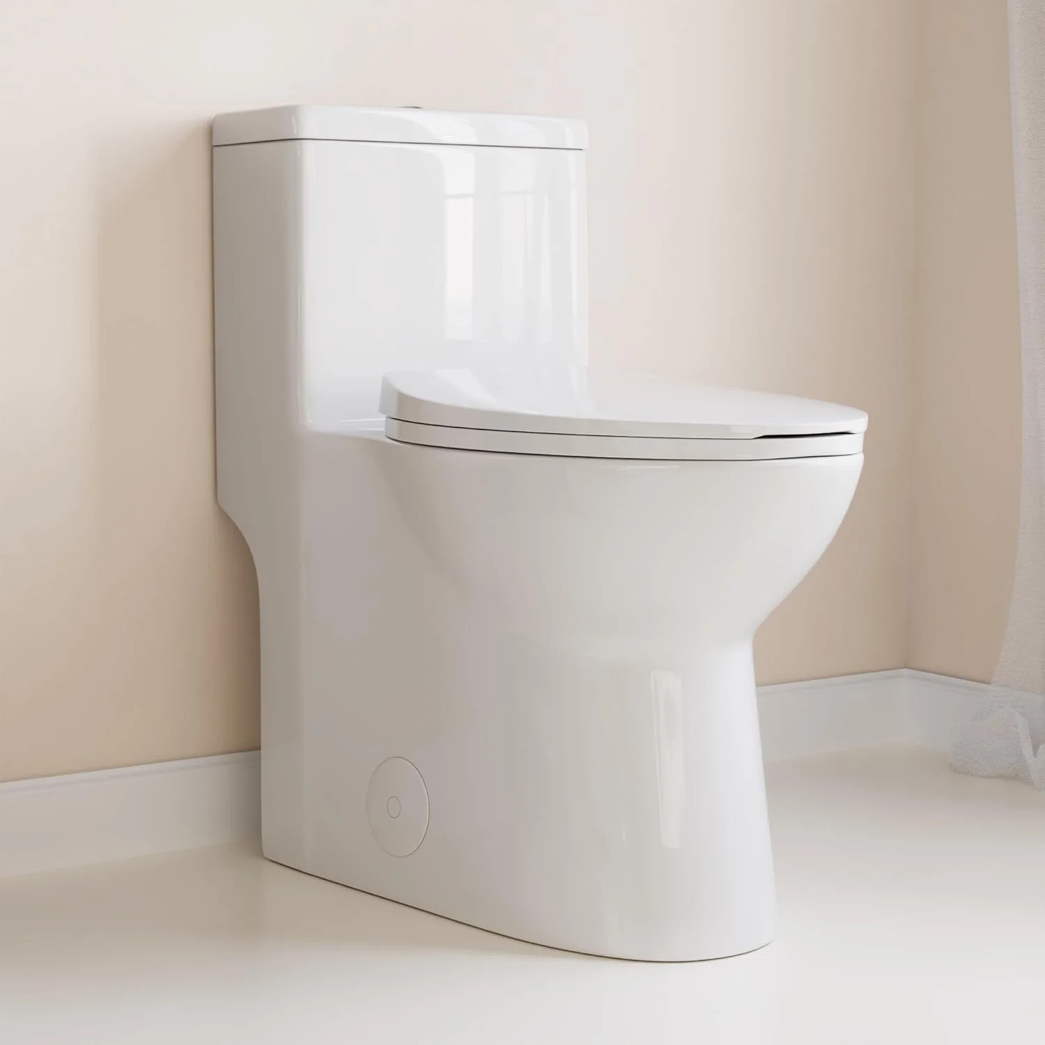 توالت فرنگی یک تکه مدرن DeerValley برای حمام، MAP 1000g، دو زمانه با حجم تخلیه 1.1/1.6 گالن در هر فلاش، توالت فرنگی بیضی شکل با درب آرام بند و راحت، راندمان بالا و صرفه جویی در فضا، فاصله 12 اینچ از دیوار توالت فرنگی یک تکه مدرن DeerValley برای حمام، MAP 1000g، دو زمانه با حجم تخلیه 1.1/1.6 گالن در هر فلاش، توالت فرنگی بیضی شکل با درب آرام بند و راحت، راندمان بالا و صرفه جویی در فضا، فاصله 12 اینچ از دیوار