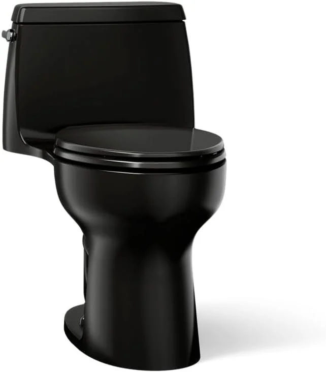 توالت یکپارچه و جمع و جور کشیده Kohler 30810-7 Santa Rosa با حجم 1.28 گالن در هر فلاش و فناوری فلاشینگ چرخشی Revolution 360، مشکی مشکی توالت یکپارچه و جمع و جور کشیده Kohler 30810-7 Santa Rosa با حجم 1.28 گالن در هر فلاش و فناوری فلاشینگ چرخشی Revolution 360، مشکی مشکی