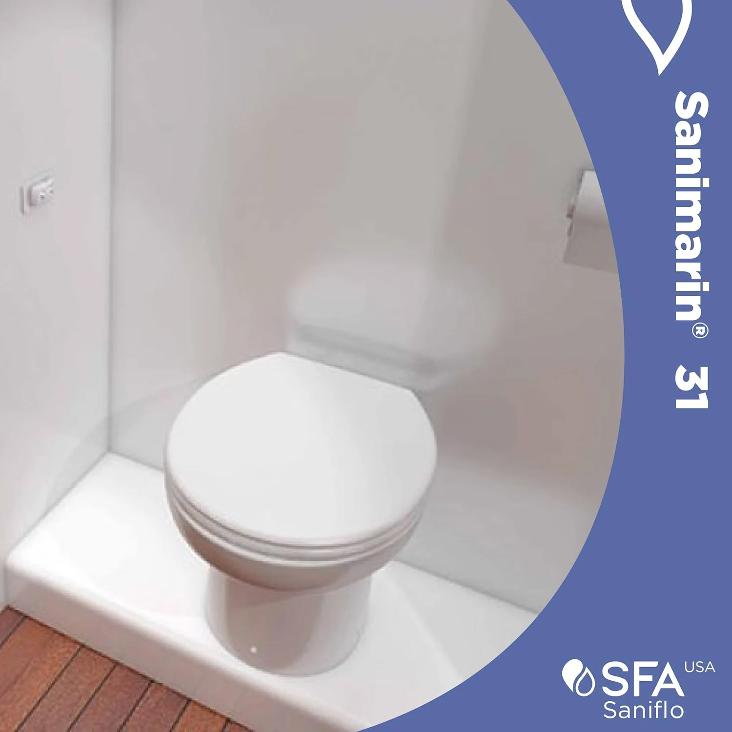 توالت دریایی اتوماتیک 12 ولت Saniflo 060 SANMARIN 31