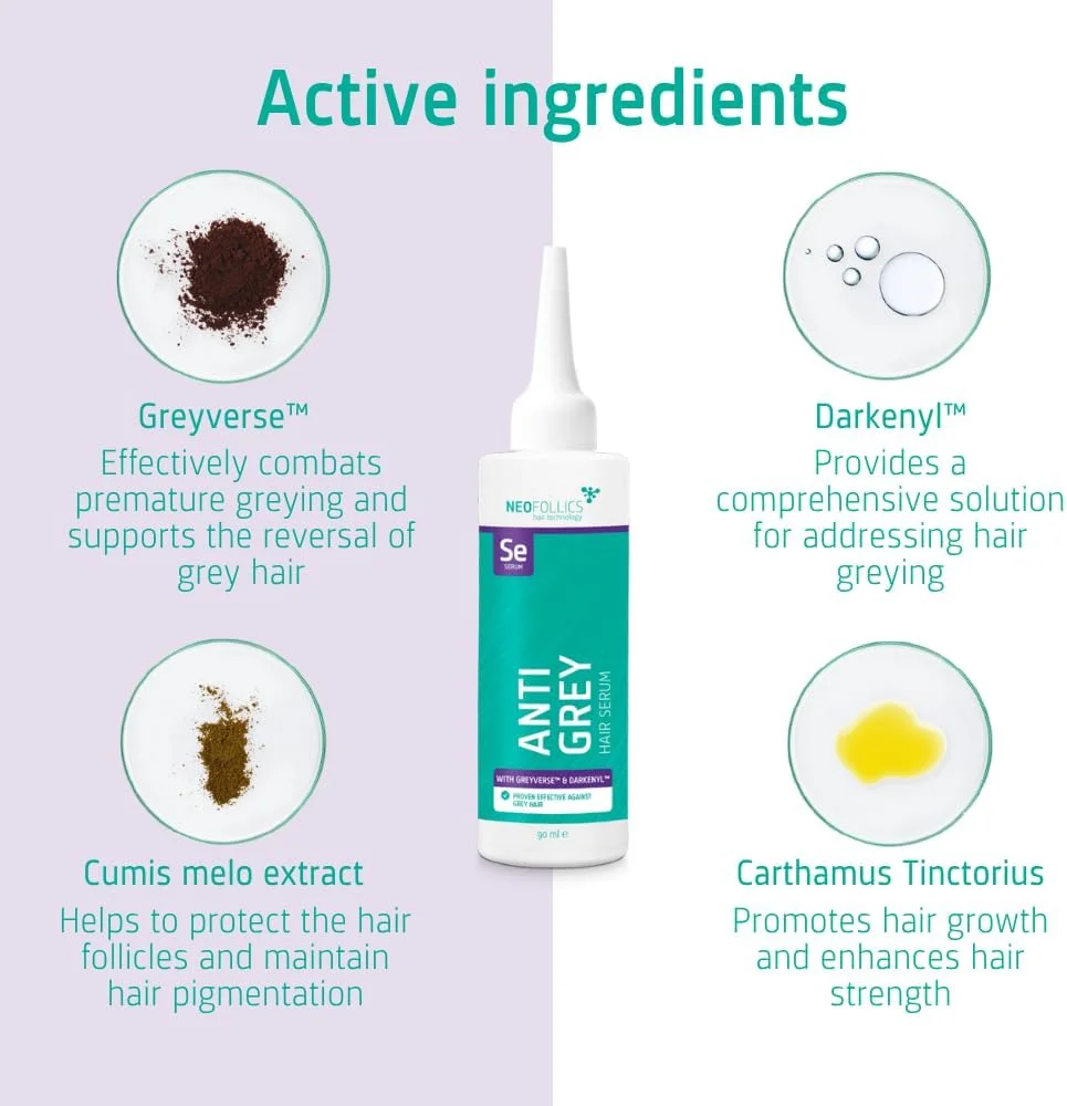 مجموعه محرک رشد مو Neofollics (سرم ضد سفیدی مو)