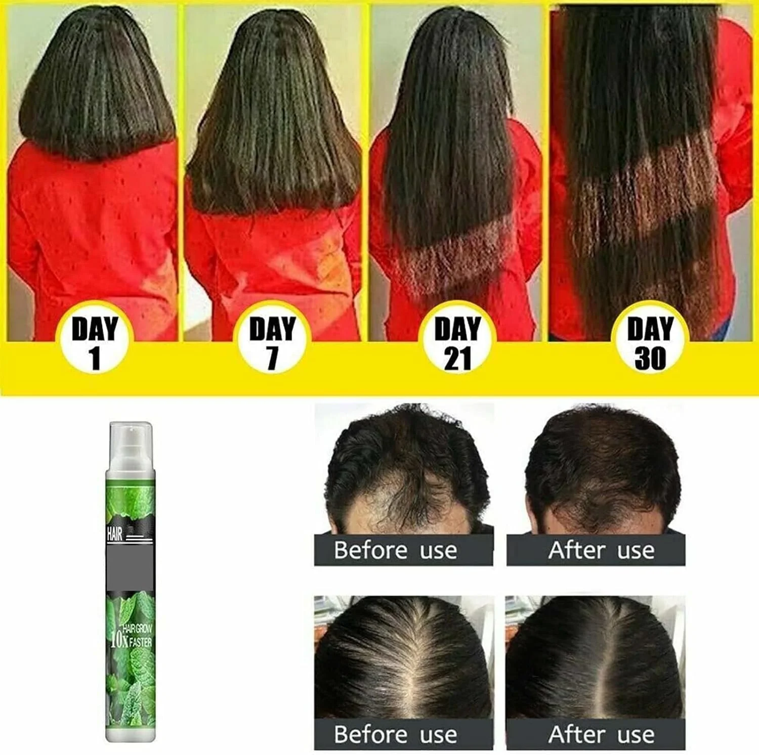 اسپری سرم رشد موی طبیعی، ضد ریزش مو، رشد سریع، جلوگیری از خشکی مو، اسپری سرم رشد مو، اسپری رشد مو برای تقویت، ضخیم شدن و مراقبت روزانه از مو (1 عدد) اسپری سرم رشد موی طبیعی، ضد ریزش مو، رشد سریع، جلوگیری از خشکی مو، اسپری سرم رشد مو، اسپری رشد مو برای تقویت، ضخیم شدن و مراقبت روزانه از مو (1 عدد)