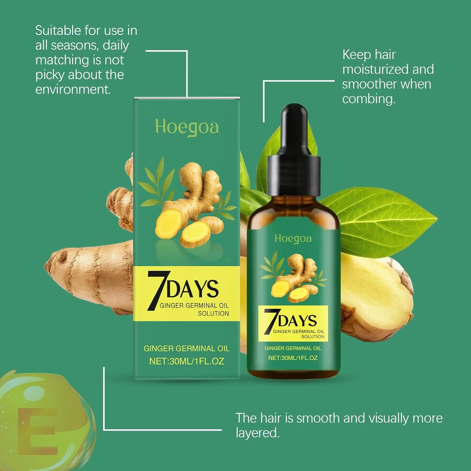 سرم روغن زنجبیل برای رشد مو با بیوتین، فرمول گیاهی 100% طبیعی، تقویت کننده رشد، تقویت کننده ریشه، ضخیم کننده مو برای مردان و زنانی که به دنبال موهای بلند، سالم و قوی هستند سرم روغن زنجبیل برای رشد مو با بیوتین، فرمول گیاهی 100% طبیعی، تقویت کننده رشد، تقویت کننده ریشه، ضخیم کننده مو برای مردان و زنانی که به دنبال موهای بلند، سالم و قوی هستند