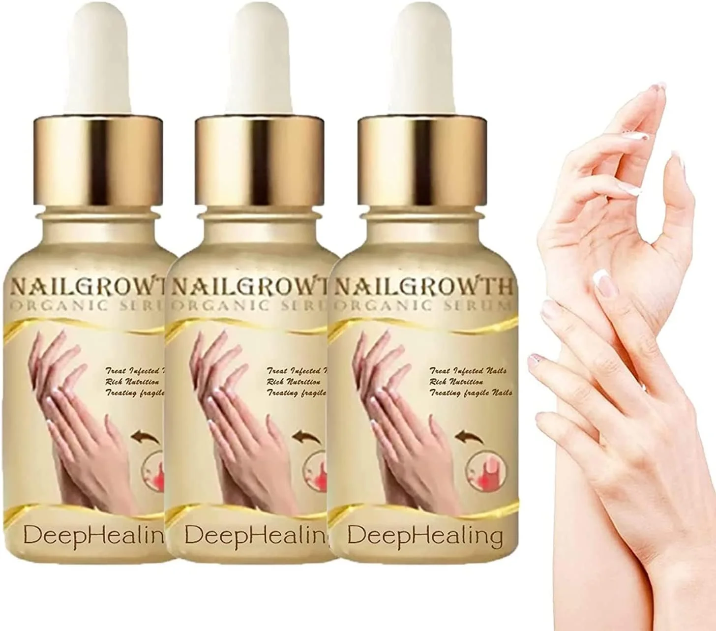 سرم ارگانیک ترمیم کننده و تقویت کننده ناخن، سرم رشد ناخن، سرم رشد ناخن Reconstrux، سرم تقویت کننده و رشد سریع ناخن Nailgro Intense 7 روزه، مناسب برای ناخن های آسیب دیده و تغییر رنگ یافته (3 عدد)