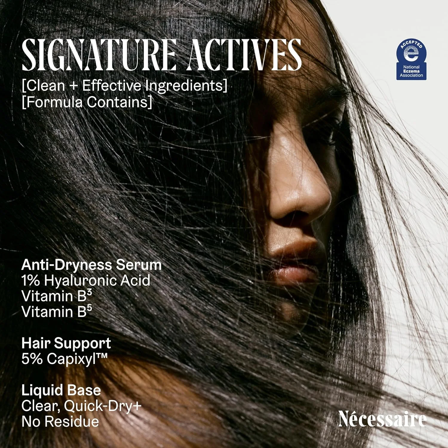 سرم پوست سر Nécessaire - حاوی 5% Capixyl™ برای موهایی ضخیم‌تر، پرپشت‌تر و سالم‌تر. تست شده توسط متخصص پوست. غیر کومدون زا. ضد حساسیت. مناسب برای اگزما. 30 میلی لیتر / 1 اونس مایع.