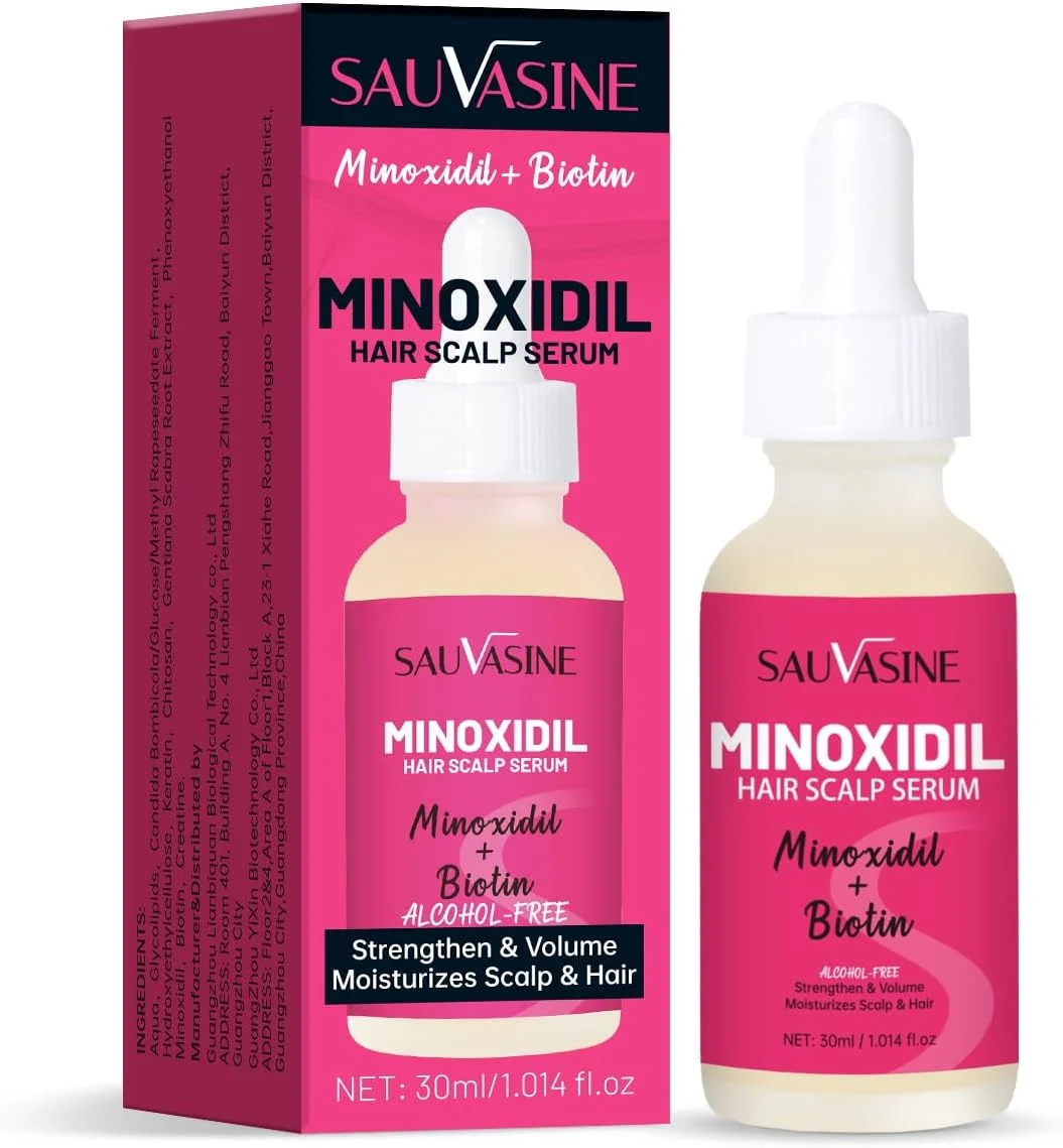 سرم رشد مو ماینوکسیدیل، سرم رشد مو بیوتین، درمان طبیعی ضخیم کننده رشد، عصاره ماینوکسیدیل برای زنان برای داشتن موهای ضخیم تر و سالم تر (30 میلی لیتر)