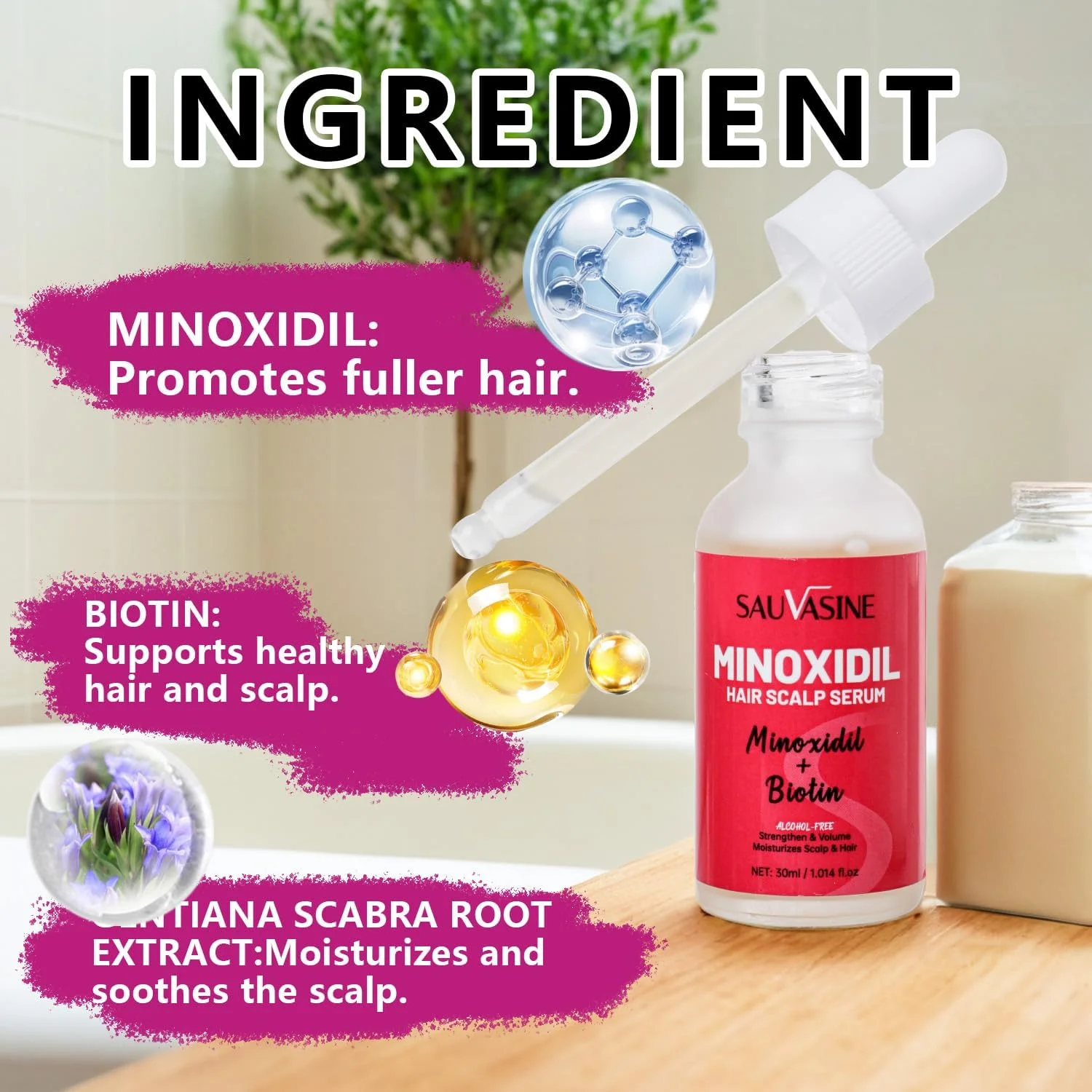 سرم رشد مو ماینوکسیدیل، سرم رشد مو بیوتین، درمان طبیعی ضخیم کننده رشد، عصاره ماینوکسیدیل برای زنان برای داشتن موهای ضخیم تر و سالم تر (30 میلی لیتر) سرم رشد مو ماینوکسیدیل، سرم رشد مو بیوتین، درمان طبیعی ضخیم کننده رشد، عصاره ماینوکسیدیل برای زنان برای داشتن موهای ضخیم تر و سالم تر (30 میلی لیتر)