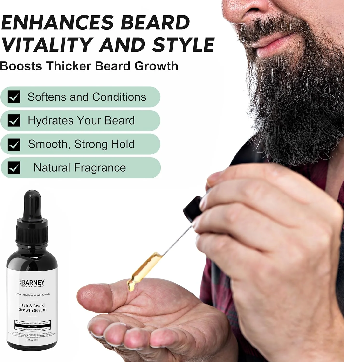 سرم رشد مو و ریش ماینوکسیدیل 5% - عصاره های طبیعی، بیوتین و کافئین - تقویت کننده رشد مو و ریش قوی تر، ضخیم تر و پرپشت تر - برای آقایان و بانوان سرم رشد مو و ریش ماینوکسیدیل 5% - عصاره های طبیعی، بیوتین و کافئین - تقویت کننده رشد مو و ریش قوی تر، ضخیم تر و پرپشت تر - برای آقایان و بانوان