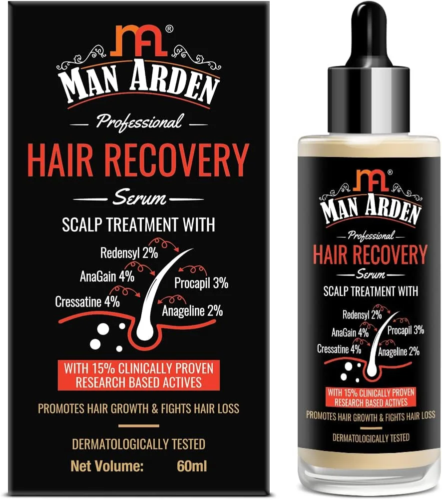 سرم ترمیم کننده موی حرفه ای من آردن با 15% مواد فعال تحقیق شده بالینی، تقویت کننده رشد مو و مقابله با ریزش مو، درمان پوست سر تست شده توسط متخصص پوست، 60 میلی لیتر سرم ترمیم کننده موی حرفه ای من آردن با 15% مواد فعال تحقیق شده بالینی، تقویت کننده رشد مو و مقابله با ریزش مو، درمان پوست سر تست شده توسط متخصص پوست، 60 میلی لیتر