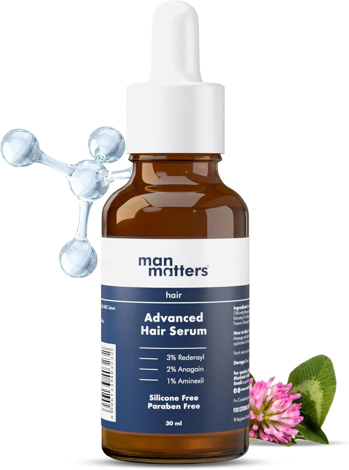 سرم موی پیشرفته من ماتررز 30 میلی لیتر | 23% مواد فعال (3% Redensyl، 2% Anagain و 1% Aminexil، عصاره برگ رزماری) | فعال کننده مجدد سلول های مو، بهبود تراکم مو و تقویت رشد مو | فاقد پارابن سرم موی پیشرفته من ماتررز 30 میلی لیتر | 23% مواد فعال (3% Redensyl، 2% Anagain و 1% Aminexil، عصاره برگ رزماری) | فعال کننده مجدد سلول های مو، بهبود تراکم مو و تقویت رشد مو | فاقد پارابن