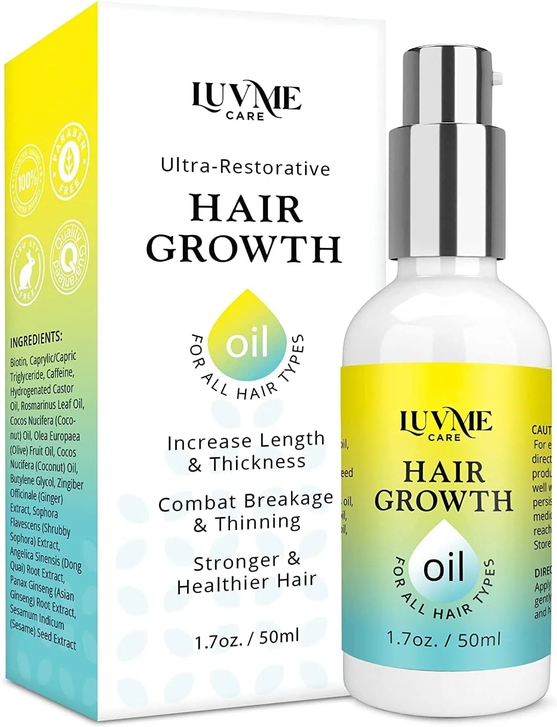 سرم روغن تقویت کننده مو حاوی بیوتین Luv Me Care (۵۰ میلی لیتر) - مناسب برای همه سرم روغن تقویت کننده مو حاوی بیوتین Luv Me Care (۵۰ میلی لیتر) - مناسب برای همه