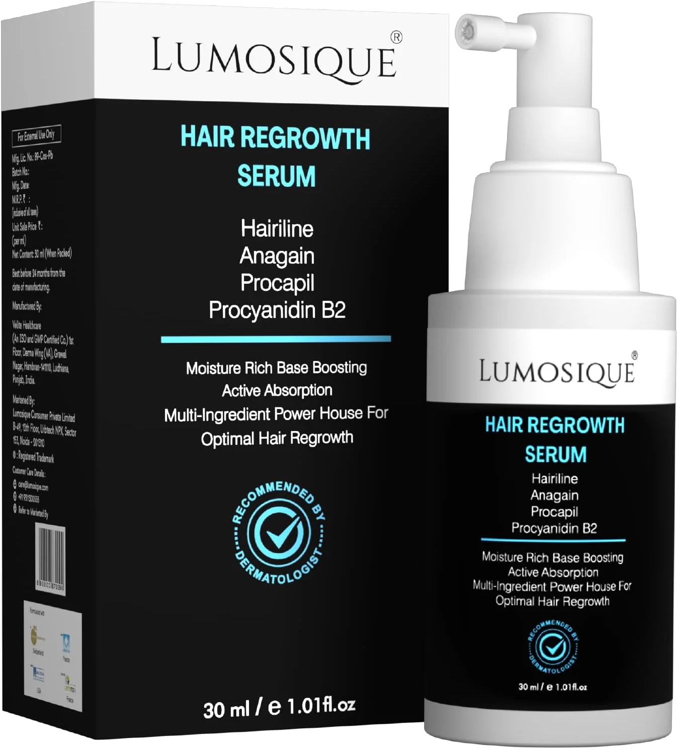 سرم رشد مو لوموسیک به کنترل ریزش مو و رشد مو کمک می کند - 30 میلی لیتر سرم رشد مو لوموسیک به کنترل ریزش مو و رشد مو کمک می کند - 30 میلی لیتر