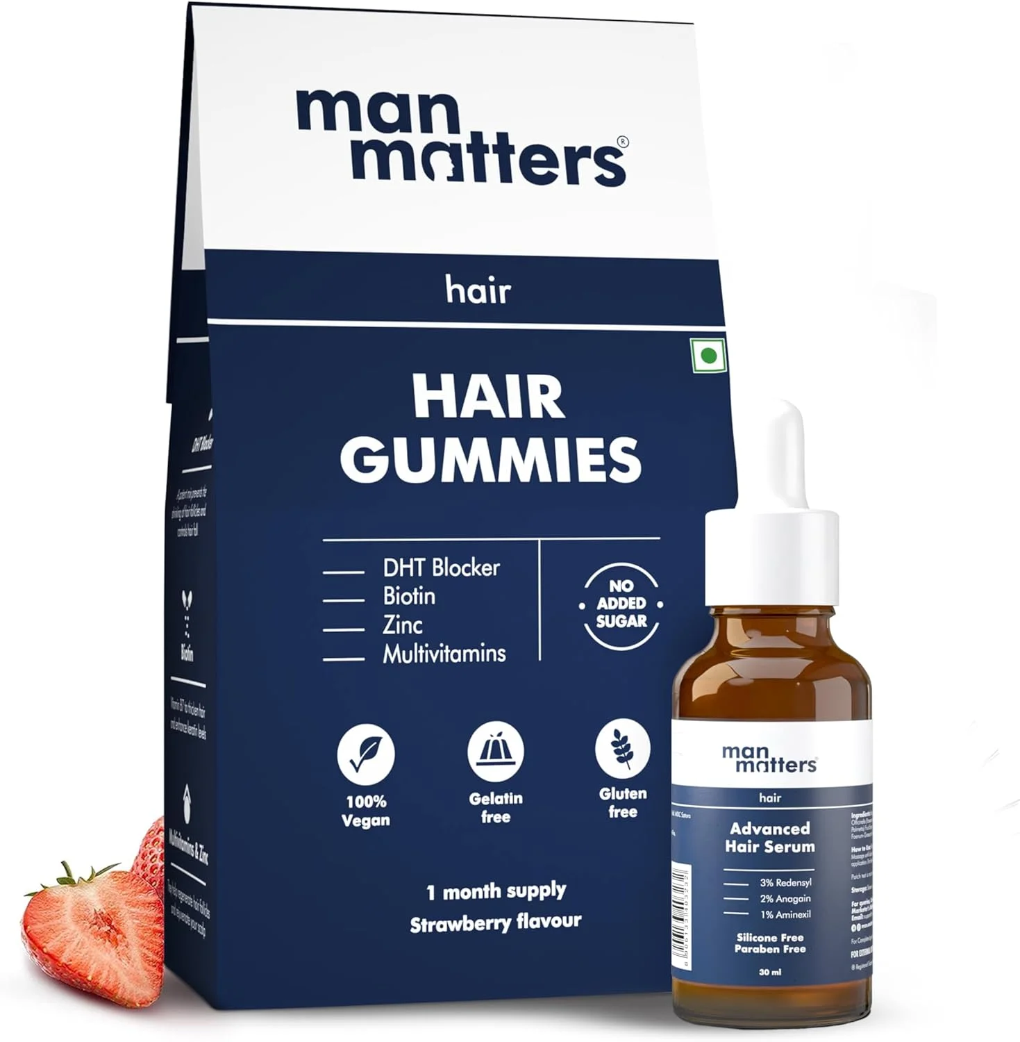 سرم پیشرفته مو من matters (30 میلی لیتر) و پاستیل مو بیوتین (30 عدد) | حاوی بیوتین، مولتی ویتامین ها، ردنسیل و پروکاپیل | بدون شکر افزوده سرم پیشرفته مو من matters (30 میلی لیتر) و پاستیل مو بیوتین (30 عدد) | حاوی بیوتین، مولتی ویتامین ها، ردنسیل و پروکاپیل | بدون شکر افزوده