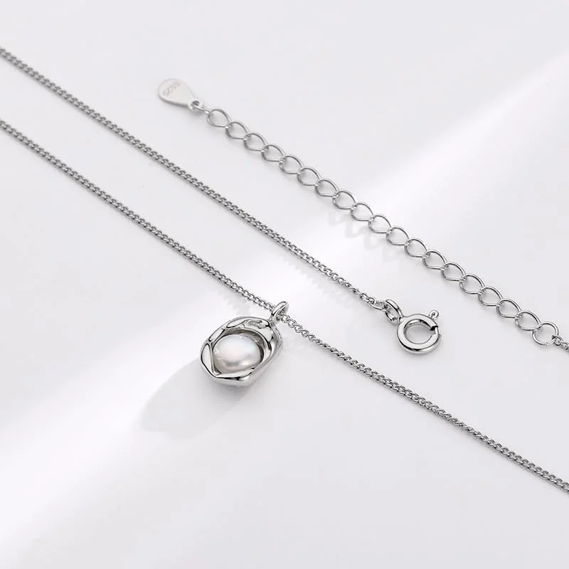 گردنبند آویز مروارید نقره استرلینگ 925 زنانه J.Rosée مدل JR-1172، مناسب هدیه