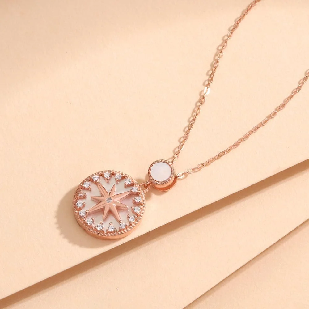 گردنبند آویز نقره استرلینگ 925 با روکش طلای رزگلد و کریستال، عناصر مد، بسته بندی هدیه زنانه، جواهرات مد J.Rosée مدل JR-1174 گردنبند آویز نقره استرلینگ 925 با روکش طلای رزگلد و کریستال، عناصر مد، بسته بندی هدیه زنانه، جواهرات مد J.Rosée مدل JR-1174