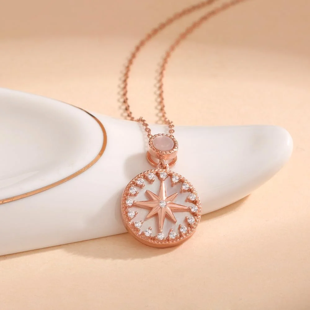 گردنبند آویز نقره استرلینگ 925 با روکش طلای رزگلد و کریستال، عناصر مد، بسته بندی هدیه زنانه، جواهرات مد J.Rosée مدل JR-1174 گردنبند آویز نقره استرلینگ 925 با روکش طلای رزگلد و کریستال، عناصر مد، بسته بندی هدیه زنانه، جواهرات مد J.Rosée مدل JR-1174