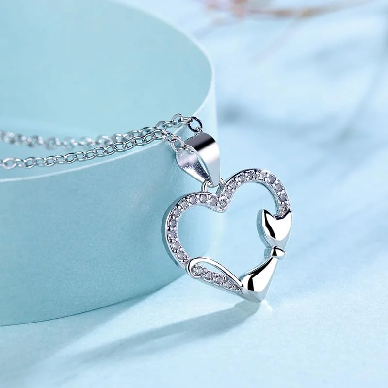 گردنبند آویز قلب کریستالی عناصر مد نقره استرلینگ 925 زنانه بسته بندی هدیه جواهرات مد J.Rosée مدل JR-1179 گردنبند آویز قلب کریستالی عناصر مد نقره استرلینگ 925 زنانه بسته بندی هدیه جواهرات مد J.Rosée مدل JR-1179