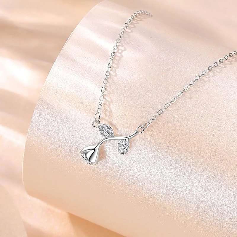 گردنبند آویز نقره استرلینگ 925 با کریستال و عناصر فشن، بسته بندی هدیه، جواهرات فشن J.Rosée مدل JR-1170، مناسب برای بانوان گردنبند آویز نقره استرلینگ 925 با کریستال و عناصر فشن، بسته بندی هدیه، جواهرات فشن J.Rosée مدل JR-1170، مناسب برای بانوان