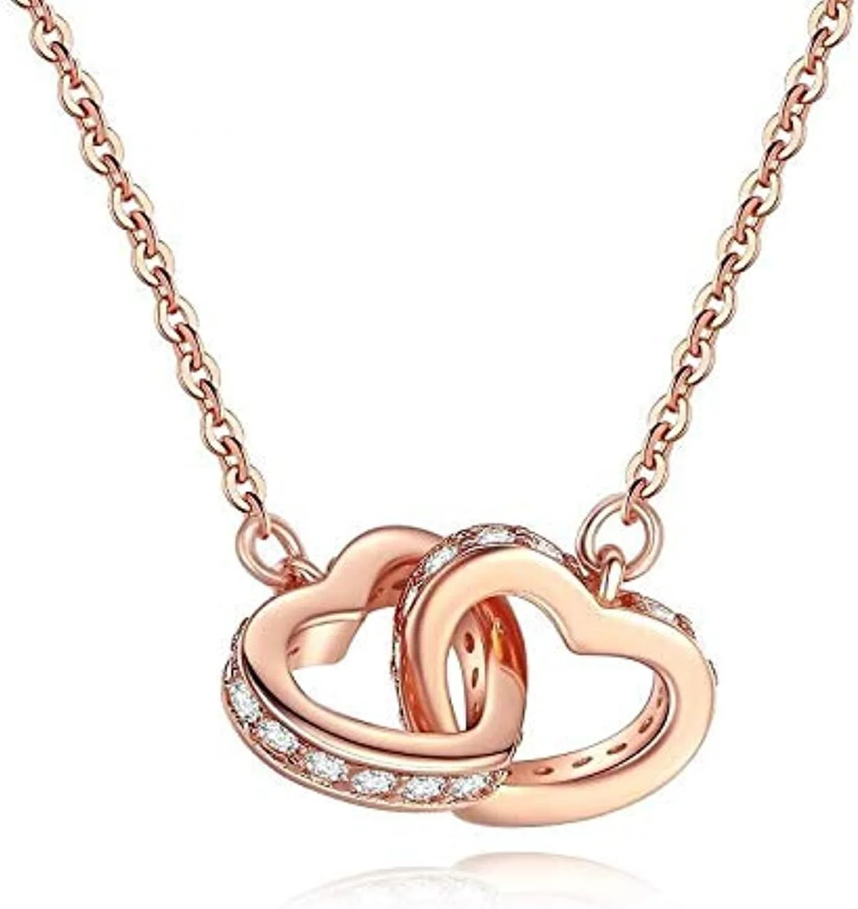 گردنبند آویز قلب عشق ابدی Jrosee Fashion، زیورآلات هدیه برای زنان