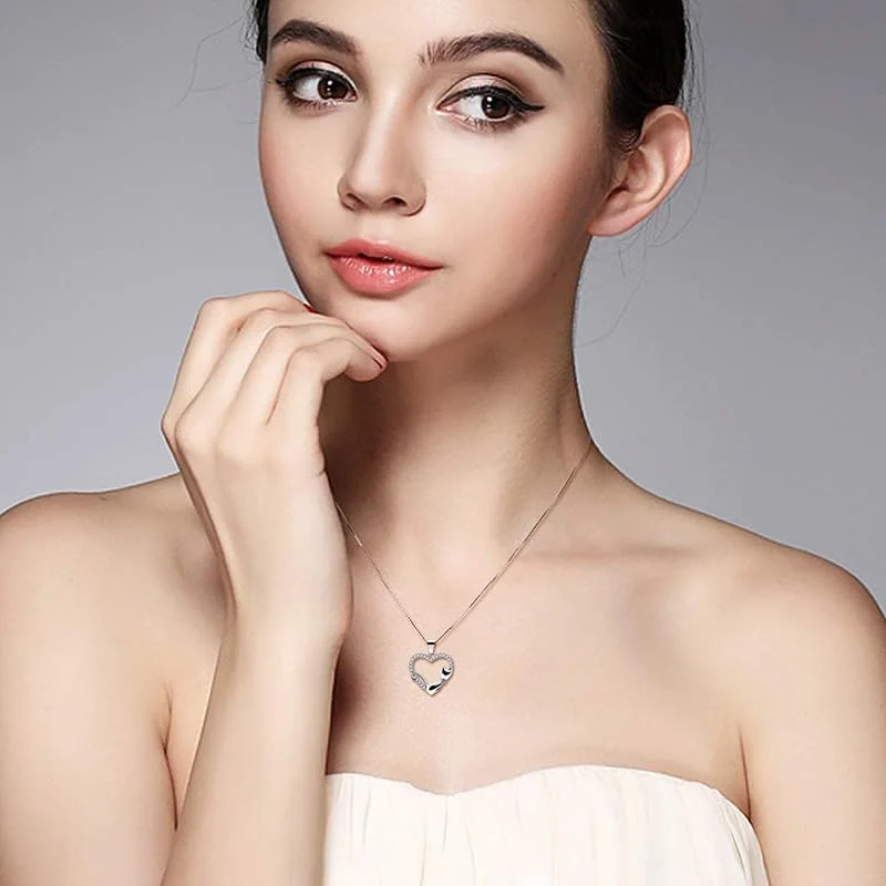 گردنبند آویز قلب کریستالی عناصر مد نقره استرلینگ 925 زنانه بسته بندی هدیه جواهرات مد J.Rosée مدل JR-1179 گردنبند آویز قلب کریستالی عناصر مد نقره استرلینگ 925 زنانه بسته بندی هدیه جواهرات مد J.Rosée مدل JR-1179