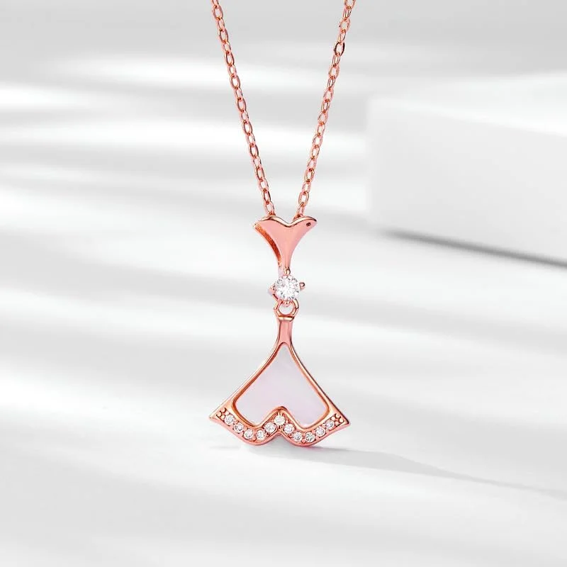 گردنبند آویز نقره استرلینگ 925 با روکش رزگلد و کریستال، عناصر مد، بسته بندی هدیه زنانه، جواهرات مد J.Rosée مدل JR-1178 گردنبند آویز نقره استرلینگ 925 با روکش رزگلد و کریستال، عناصر مد، بسته بندی هدیه زنانه، جواهرات مد J.Rosée مدل JR-1178