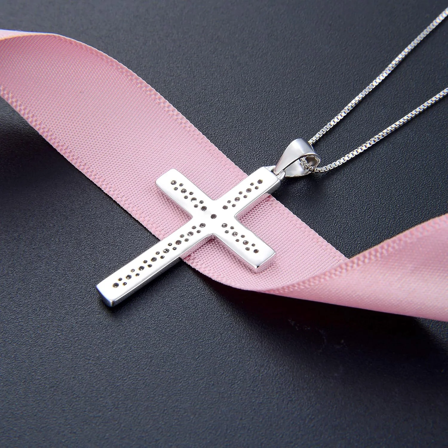 گردنبند آویز نقره استرلینگ 925 با کریستال فشن زنانه J.Rosée Fashion Jewelry JR-1030