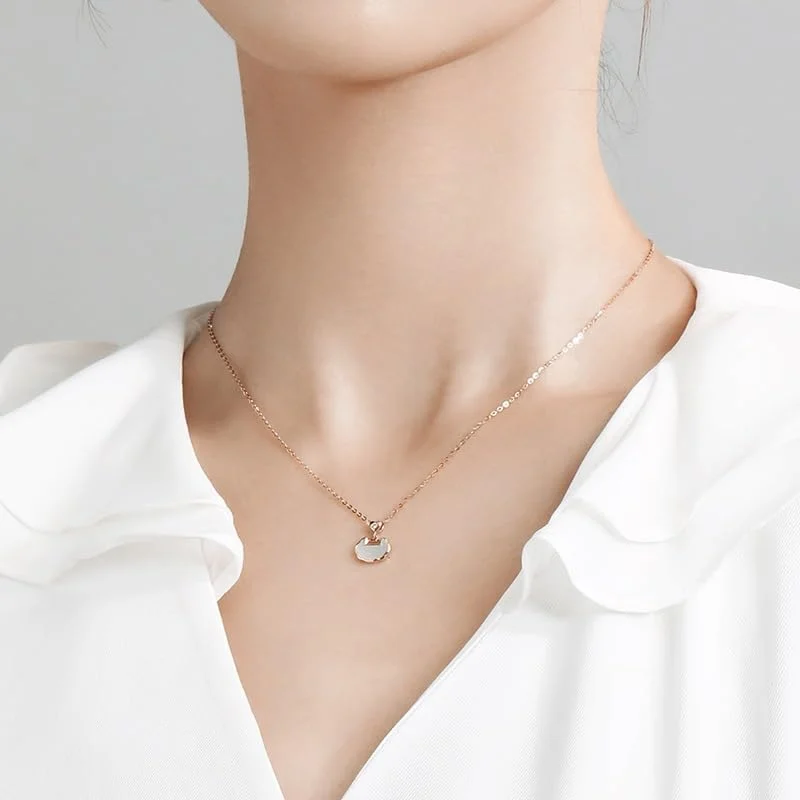 گردنبند آویز نقره استرلینگ 925 کریستال برای زنان، بسته بندی هدیه، جواهرات مد روز J.Rosée مدل JR-1112 گردنبند آویز نقره استرلینگ 925 کریستال برای زنان، بسته بندی هدیه، جواهرات مد روز J.Rosée مدل JR-1112