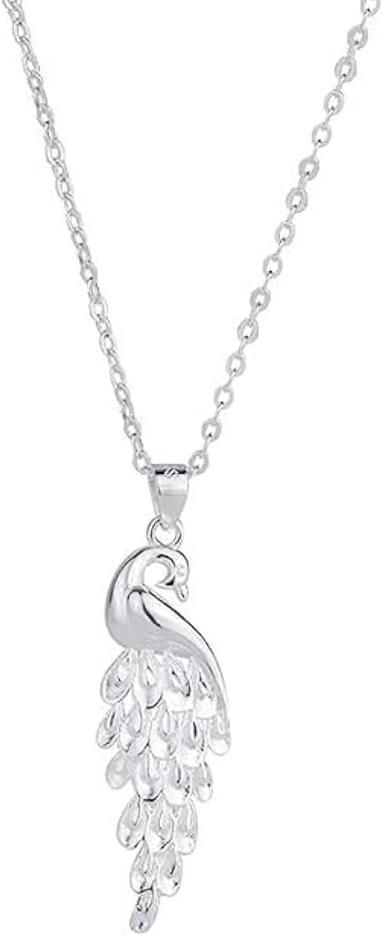 گردنبند آویز نقره استرلینگ 925 طرح ققنوس J.Rosée، جواهرات فشن برای زنان، بسته‌بندی هدیه JR-1092
