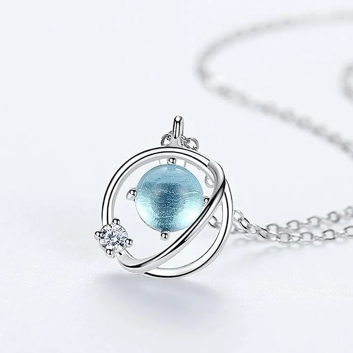 گردنبند آویز سیاره کریستالی نقره استرلینگ 925 زنانه بسته بندی هدیه جواهرات مد روز J.Rosée JR-1107 گردنبند آویز سیاره کریستالی نقره استرلینگ 925 زنانه بسته بندی هدیه جواهرات مد روز J.Rosée JR-1107