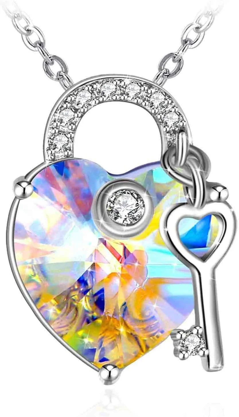 گردنبند آویز نقره استرلینگ 925 با کریستال های سواروسکی المنتز برای زنان و هدیه بانوان J.Rosée Jewelry Jr3224