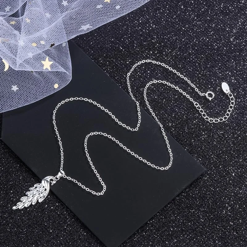 گردنبند آویز نقره استرلینگ 925 طرح ققنوس J.Rosée، جواهرات فشن برای زنان، بسته‌بندی هدیه JR-1092