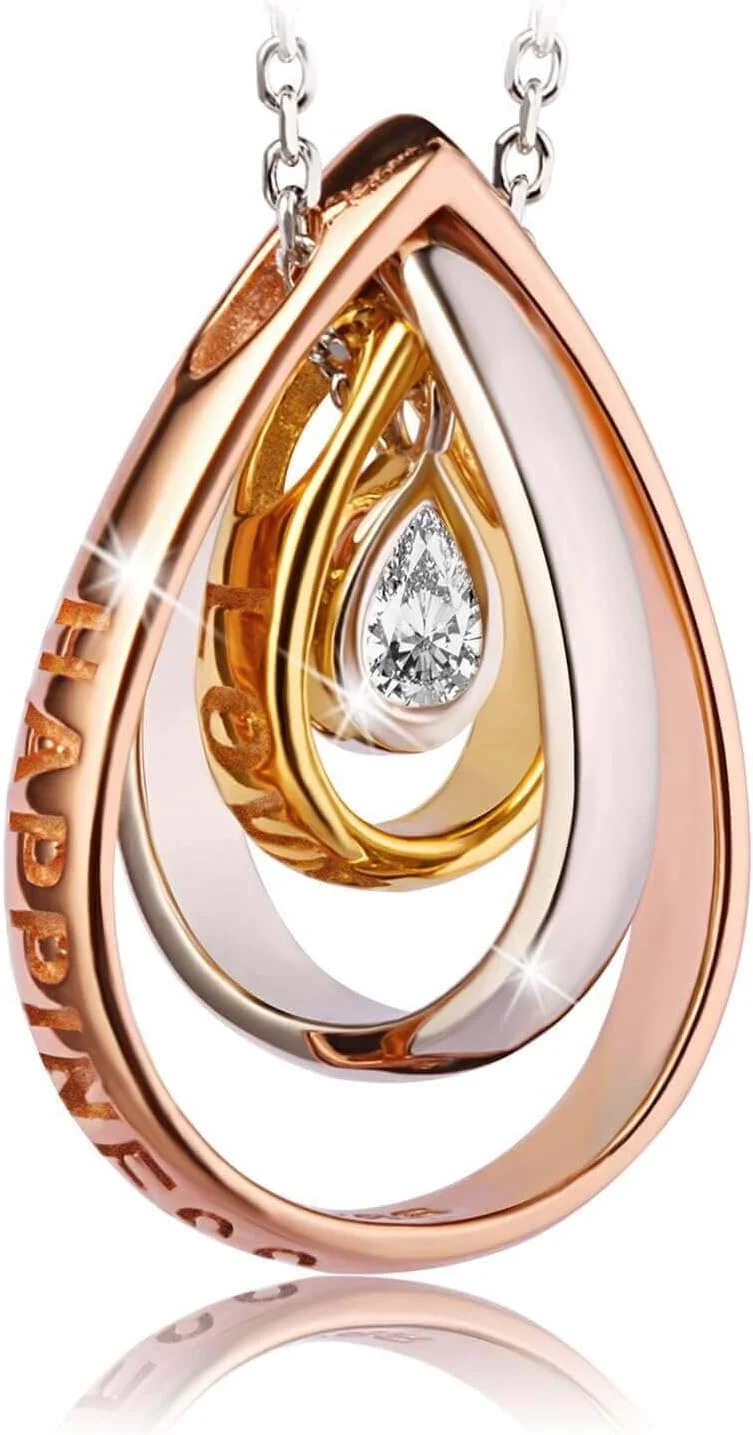 گردنبند آویز نقره استرلینگ 925 زنانه با نگین های سواروسکی، هدیه ای از جواهرات JRosee گردنبند آویز نقره استرلینگ 925 زنانه با نگین های سواروسکی، هدیه ای از جواهرات JRosee