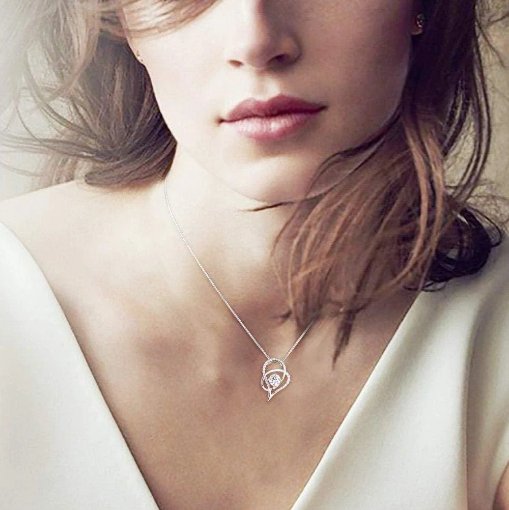 گردنبند آویز نقره استرلینگ 925 با کریستال های سواروسکی مدل Jr671 از جواهرات Jrosee