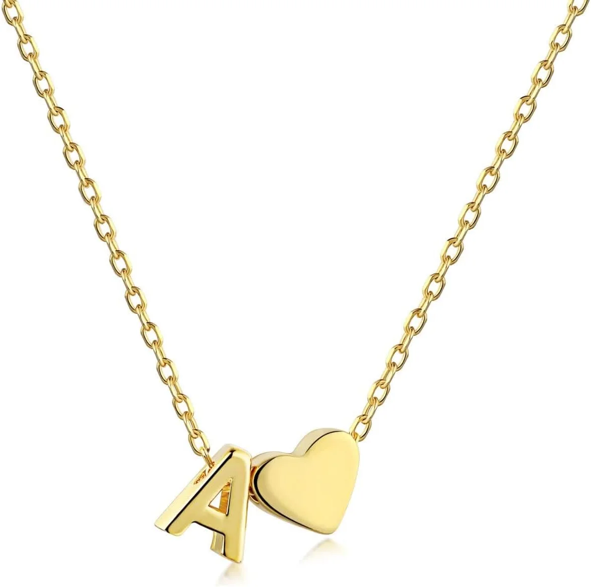 گردنبند قلب حرف اول J.Rosée، گردنبند عشق با 26 حرف، حروف بزرگ روکش طلای استیل ضد زنگ برای زنان دختران، هدیه گردنبند آویز دوتایی عشق طلایی A گردنبند قلب حرف اول J.Rosée، گردنبند عشق با 26 حرف، حروف بزرگ روکش طلای استیل ضد زنگ برای زنان دختران، هدیه گردنبند آویز دوتایی عشق طلایی A