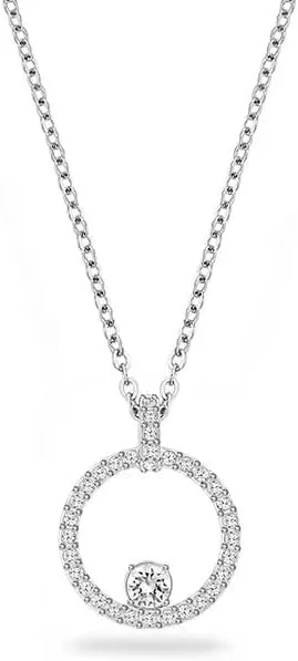 گردنبند آویز گرد نقره ای کریستالی زنانه J.Rosée مدل JR-1204 گردنبند آویز گرد نقره ای کریستالی زنانه J.Rosée مدل JR-1204