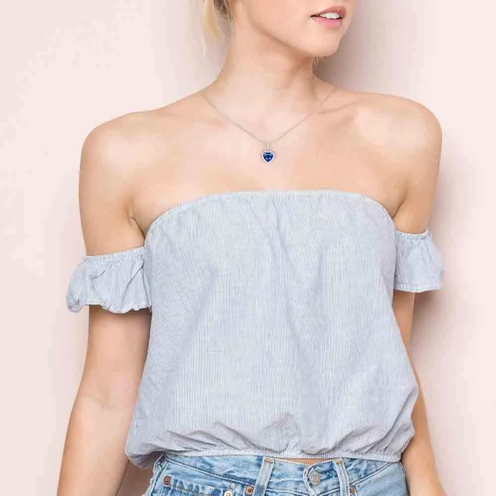 گردنبند آویز قلب دوتایی نقره استرلینگ 925 با روکش طلای 18 عیار و کریستال های سواروسکی المنتز برای زنان و دختران، بسته هدیه جواهرات مد روز J.Rosée (قلب تایتانیک)