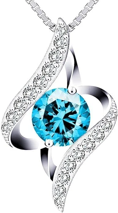 گردنبند نقره استرلینگ 925 طرح چشم عاشق J.Rosée با کریستال های سواروسکی - هدیه ای برای بانوان - مدل Jr681