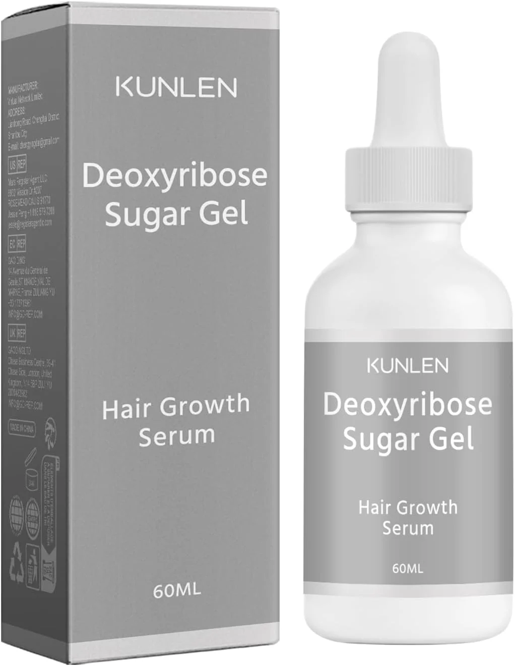 سرم تقویت کننده مو حاوی دئوکسی ریبوز و ژل شکر KUNLEN سرم تقویت کننده مو حاوی دئوکسی ریبوز و ژل شکر KUNLEN