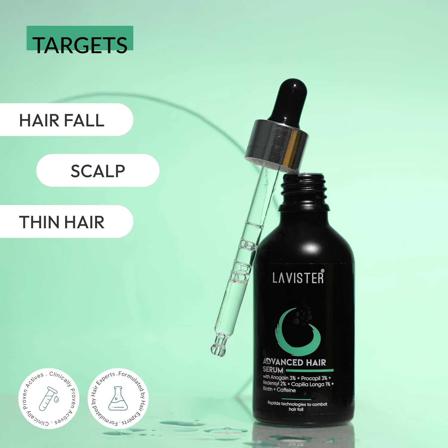 سرم پیشرفته رشد مو لاویستر | 3% آناگین + 3% پروکاپیل + 2% ردنسيل + 1% کاپیليا لونگا، بیوتین و کافئین | برای آقایان و بانوان | تقویت کننده موهای ضعیف 50 میلی لیتر سرم پیشرفته رشد مو لاویستر | 3% آناگین + 3% پروکاپیل + 2% ردنسيل + 1% کاپیليا لونگا، بیوتین و کافئین | برای آقایان و بانوان | تقویت کننده موهای ضعیف 50 میلی لیتر