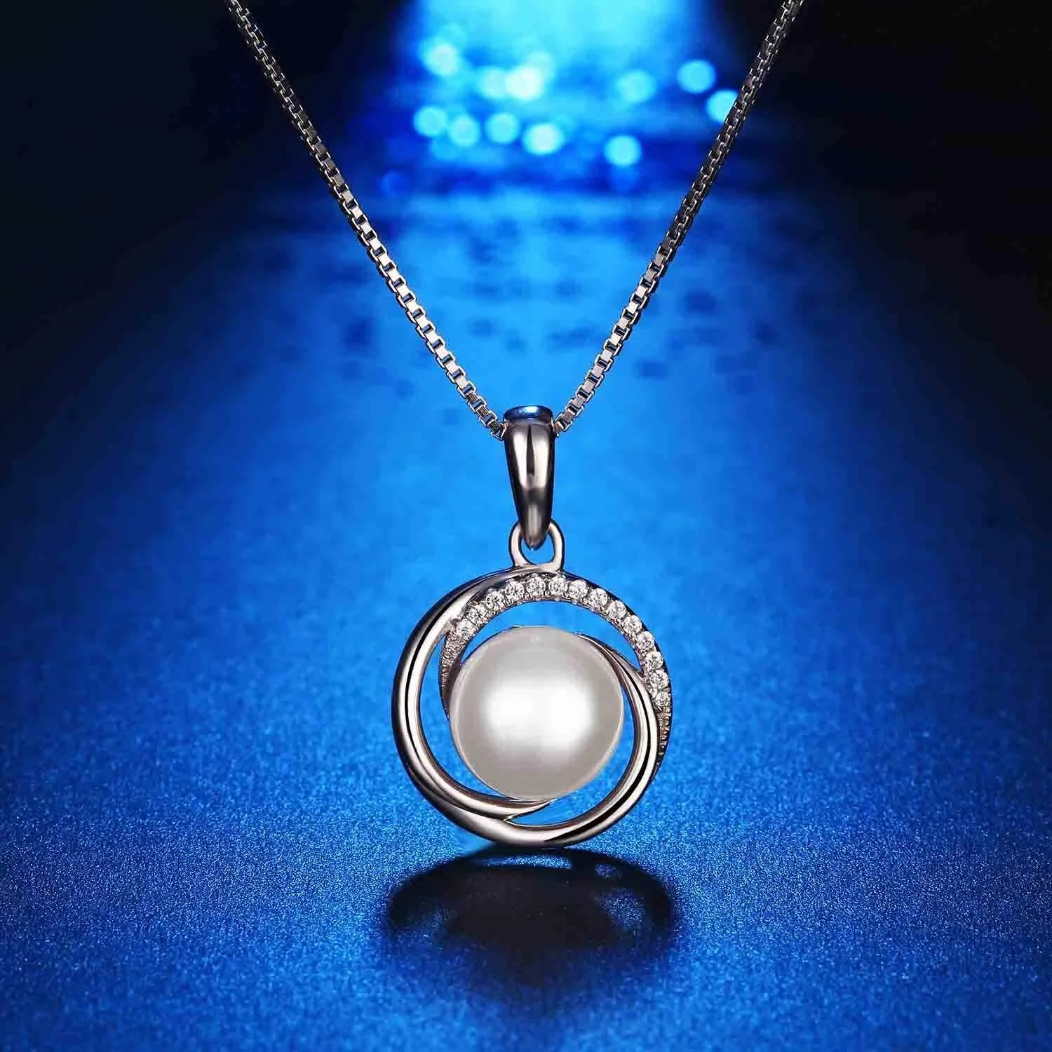 گردنبند آویز مروارید نقره استرلینگ 925 J.Rosée Swarovski Elements برای زنان و دختران، جواهرات هدیه مدل Jr692 گردنبند آویز مروارید نقره استرلینگ 925 J.Rosée Swarovski Elements برای زنان و دختران، جواهرات هدیه مدل Jr692
